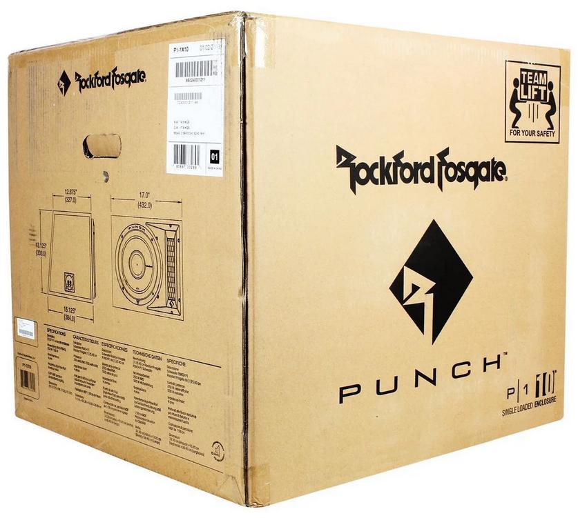 Rockford Fosgate Punch P1-1x10 10 inch subwoofer, Auto diversen, Autospeakers, Audio-design, Nieuw, Am Breilingsweg 3, 76709 Kronau, Duitsland