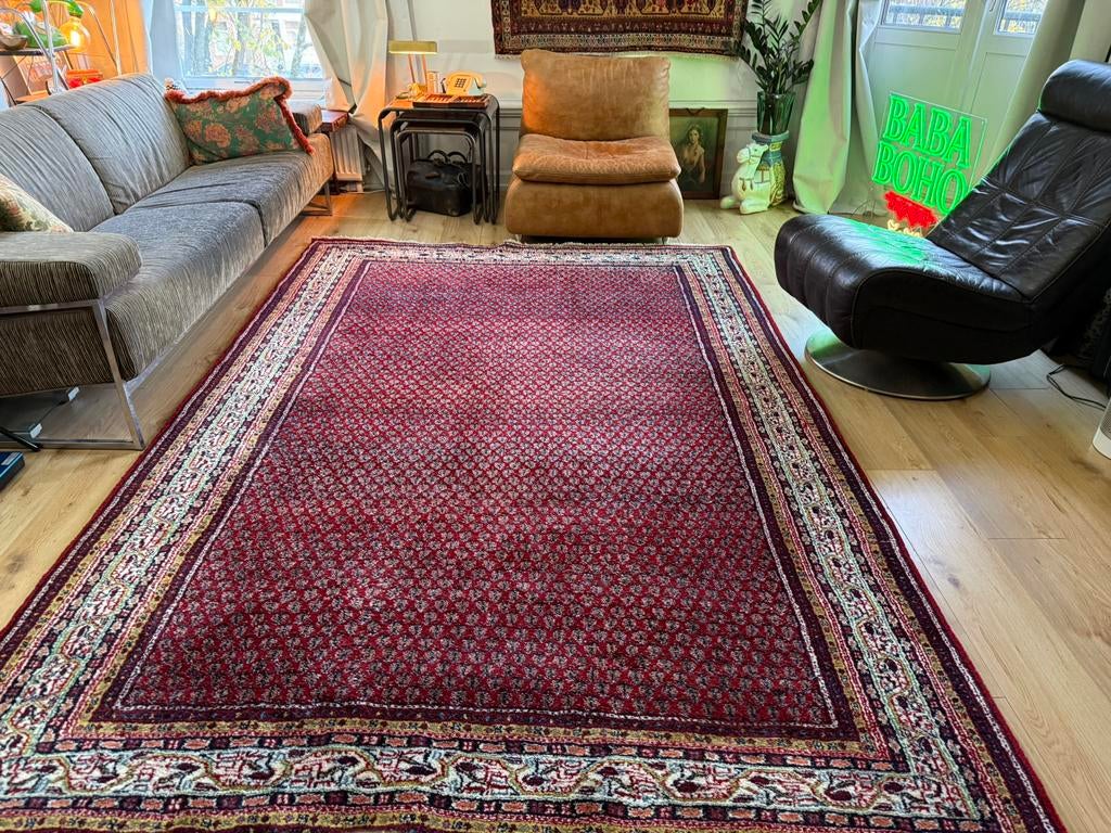 Handgeknoopt Mir tapijt 296  x 197 cm Arak/Sarough-regio, 1053 ML, Amsterdam, Info@bababoho.com, Ophalen of Verzenden, Zo goed als nieuw