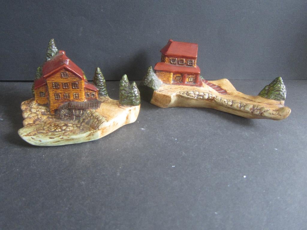 dorps  huisjes pandjes miniatuuren voor in een stolp, Ophalen of Verzenden, Zo goed als nieuw