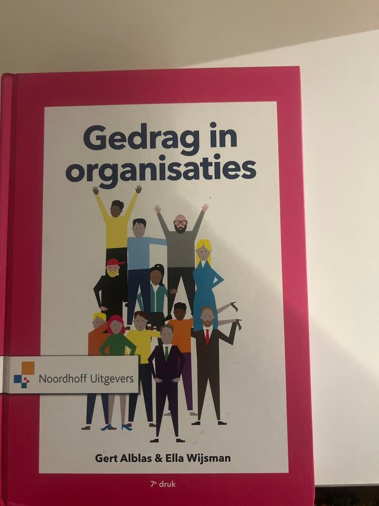 Ella Wijsman - Gedrag in organisaties 7e druk, Boeken, Sociale wetenschap, Ophalen of Verzenden, Zo goed als nieuw, Ella Wijsman; Gert Alblas