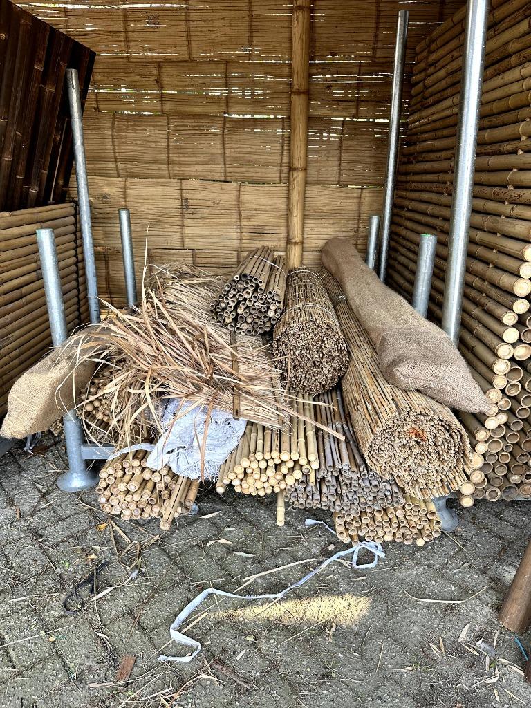 Restpartij bamboematten, bamboeschermen op = op!, Tuin en Terras, Tuinschermen, Gebruikt, Hout, Ophalen