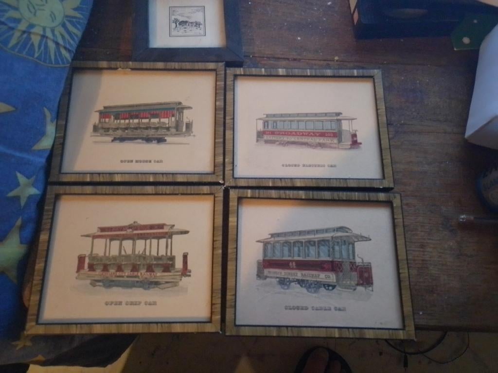 5 mini schilderijtjes, Ophalen of Verzenden, Minder dan 50 cm, Schilderij, Minder dan 50 cm