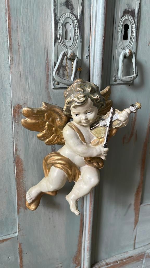 Prachtige engel met viool, Antiek en Kunst, Ophalen of Verzenden