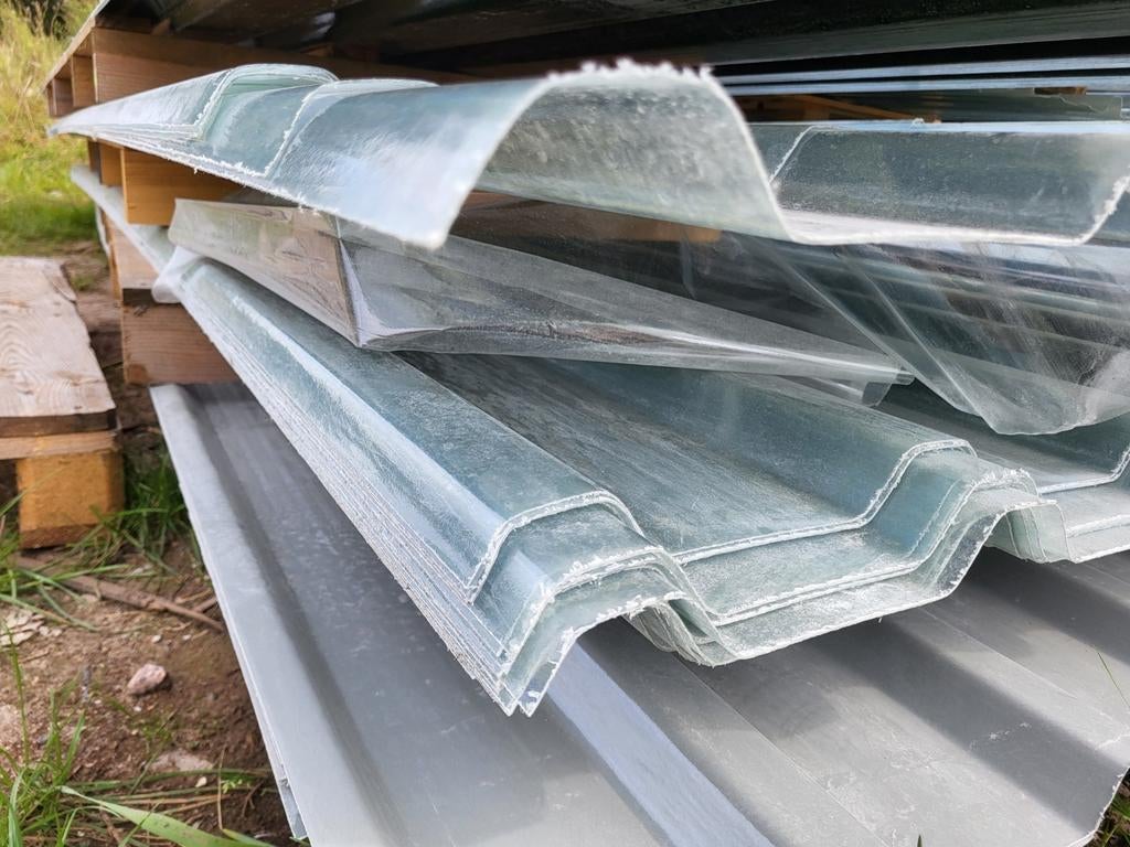 400cm damwand dakplaten polyester helder AANBIEDING, Doe-het-zelf en Verbouw, Dakpannen en Dakbedekking, Kunststof, Overige kleuren