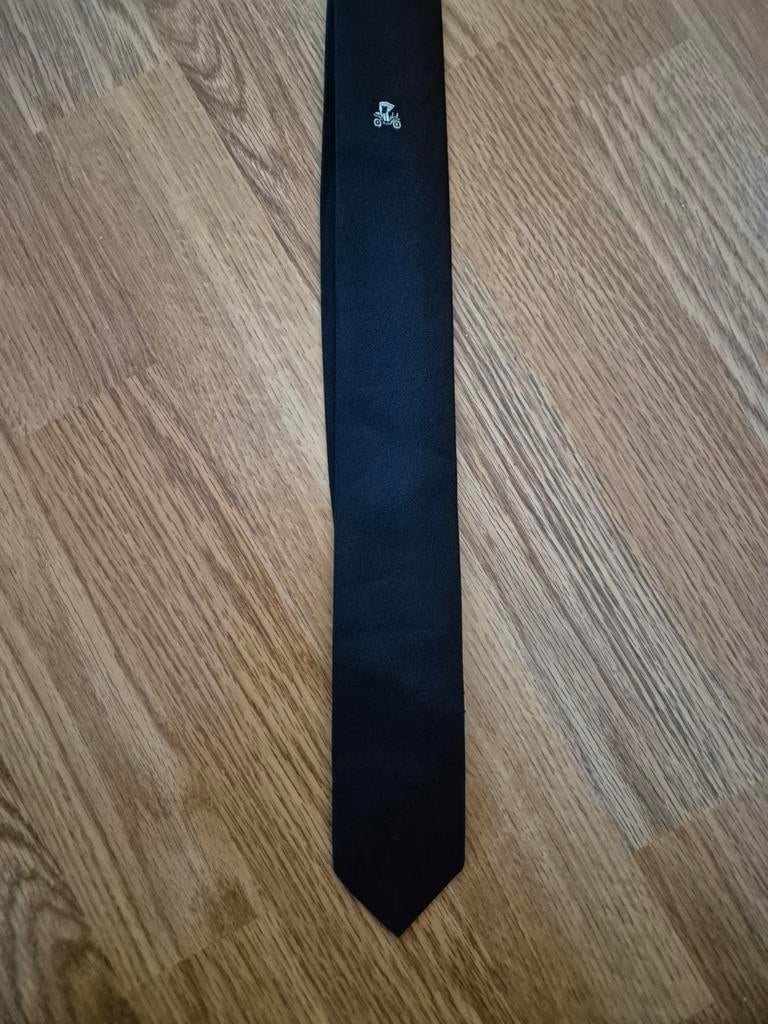 Zwarte stropdas met afbeelding klassiek autootje ***zgan***, Kleding | Heren, Stropdassen, Ophalen of Verzenden, Zo goed als nieuw