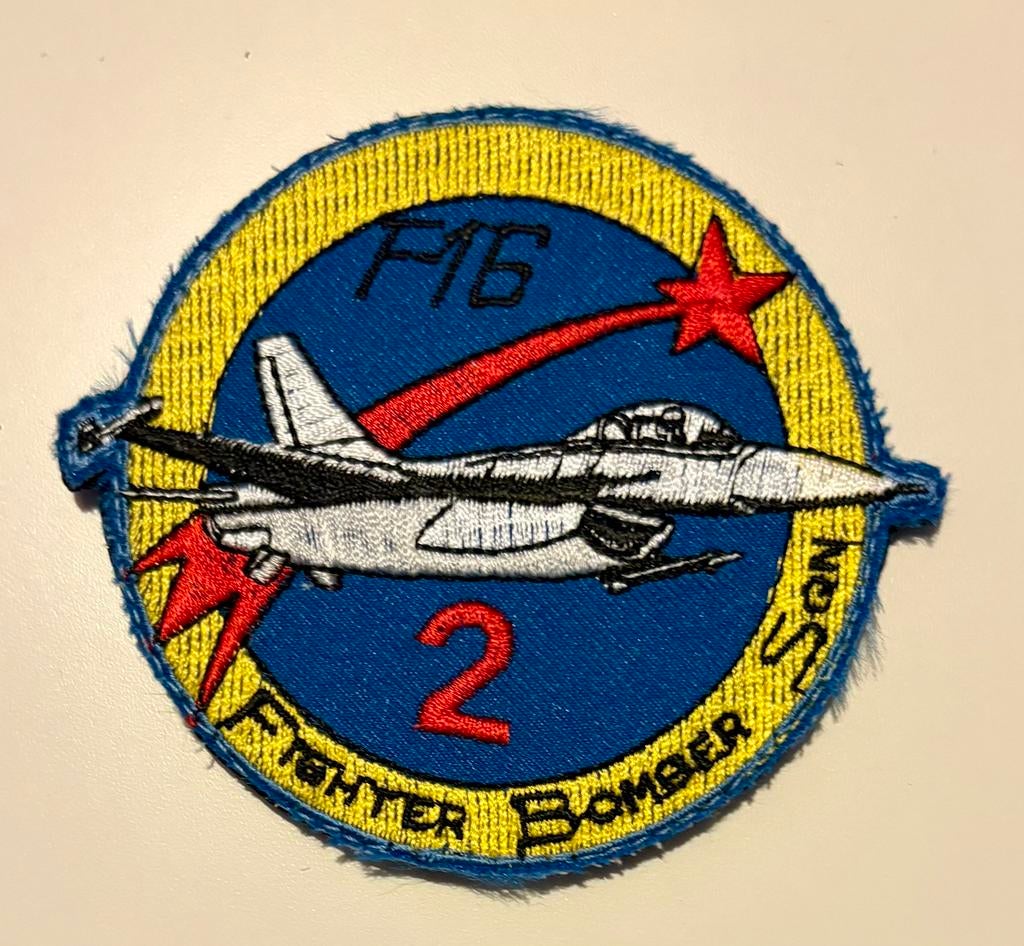 Belgian Air Force 2nd Bomber squadron F-16 patch, Ophalen of Verzenden