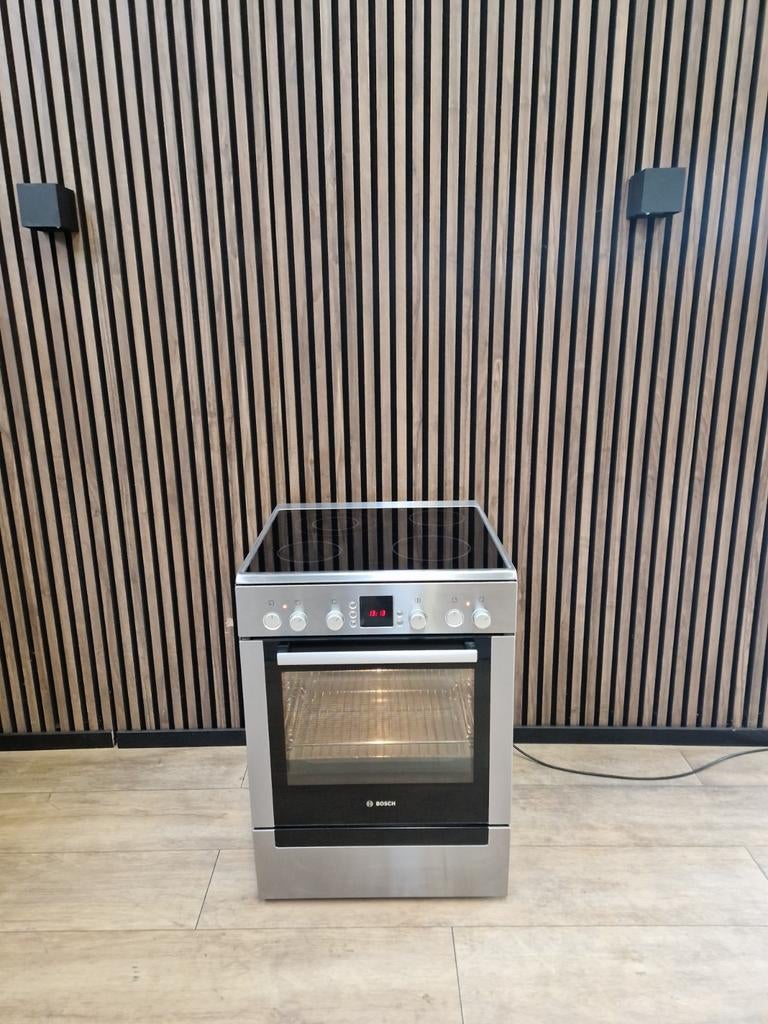 Luxe Rvs Bosch keramisch Fornuis 60 cm (Gratis bezorgen), Witgoed en Apparatuur, Fornuizen, 5258sh, 60 cm of meer, Keramisch, Ophalen of Verzenden