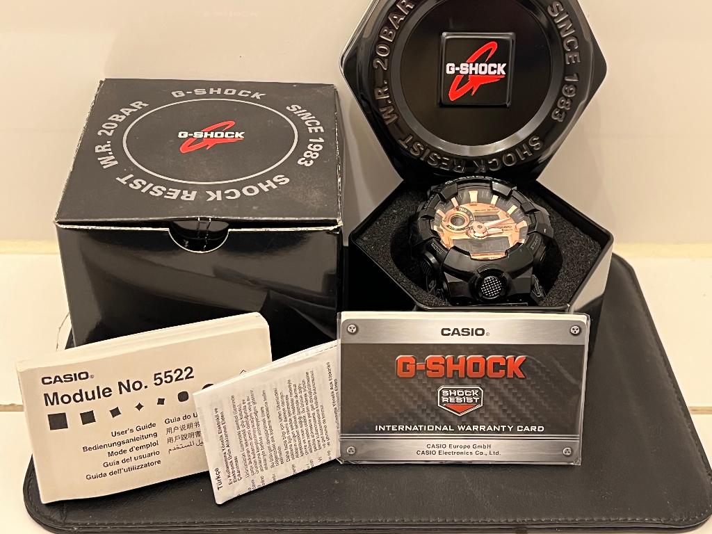 Casio G-Shock 5522 Rosé GA-700MMC-1AER, Sieraden, Tassen en Uiterlijk, Horloges | Heren, Casio, Kunststof, Polshorloge, Kunststof