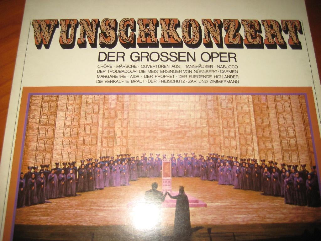 LP, Wunschkonzert der grossen Oper, Overige typen, Ophalen of Verzenden, Zo goed als nieuw, 12 inch
