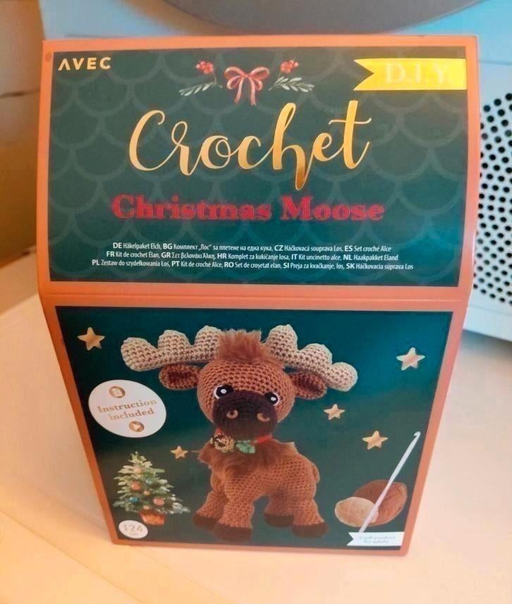 NIEUW DIY Haakpakket Kerst Eland / Christmas Moose, Verzenden, Nieuw, Haken, Overige typen