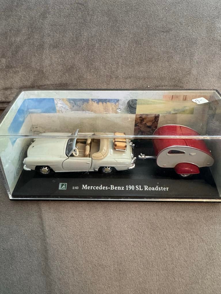 Mercedes-Benz 190 SL Roadster Modelauto, Hobby en Vrije tijd, Modelauto's | 1:43, Ophalen, Zo goed als nieuw, Auto, Overige merken