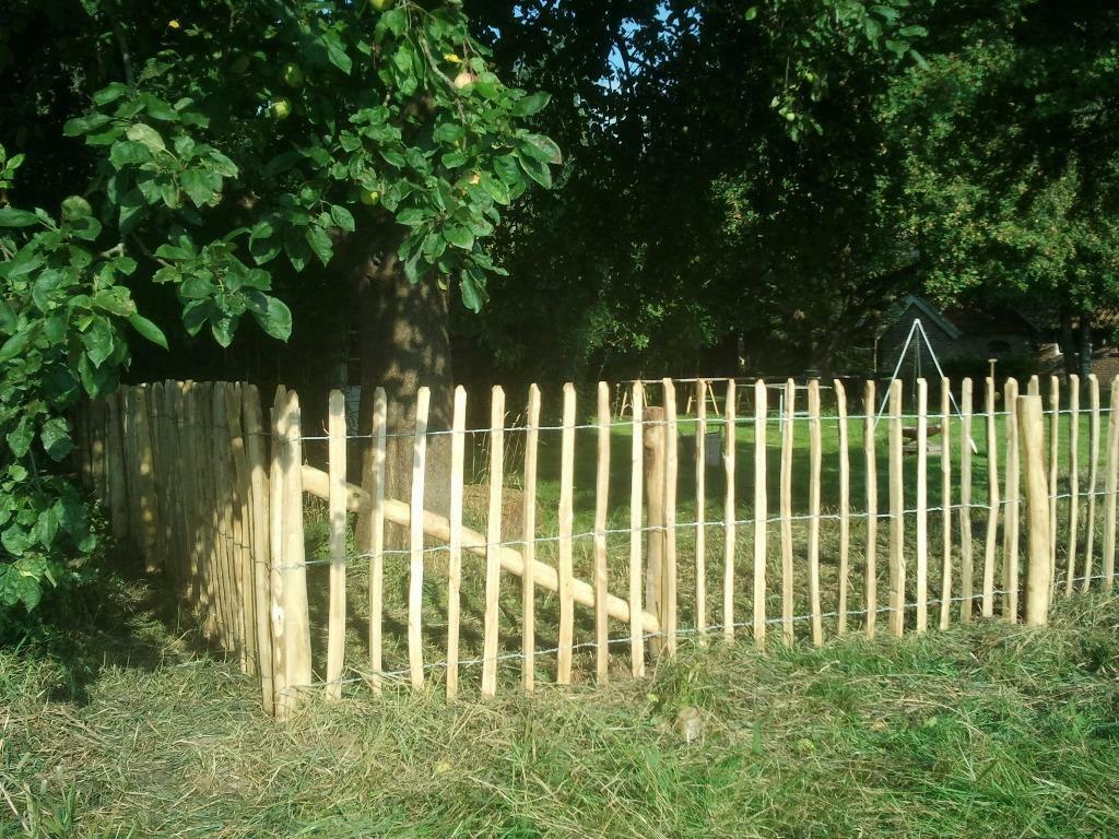 Staketenzaun, schapenhek, kastanien, holz tor, 1 tot 2 meter, Minder dan 3 meter, Nieuw, Ophalen of Verzenden