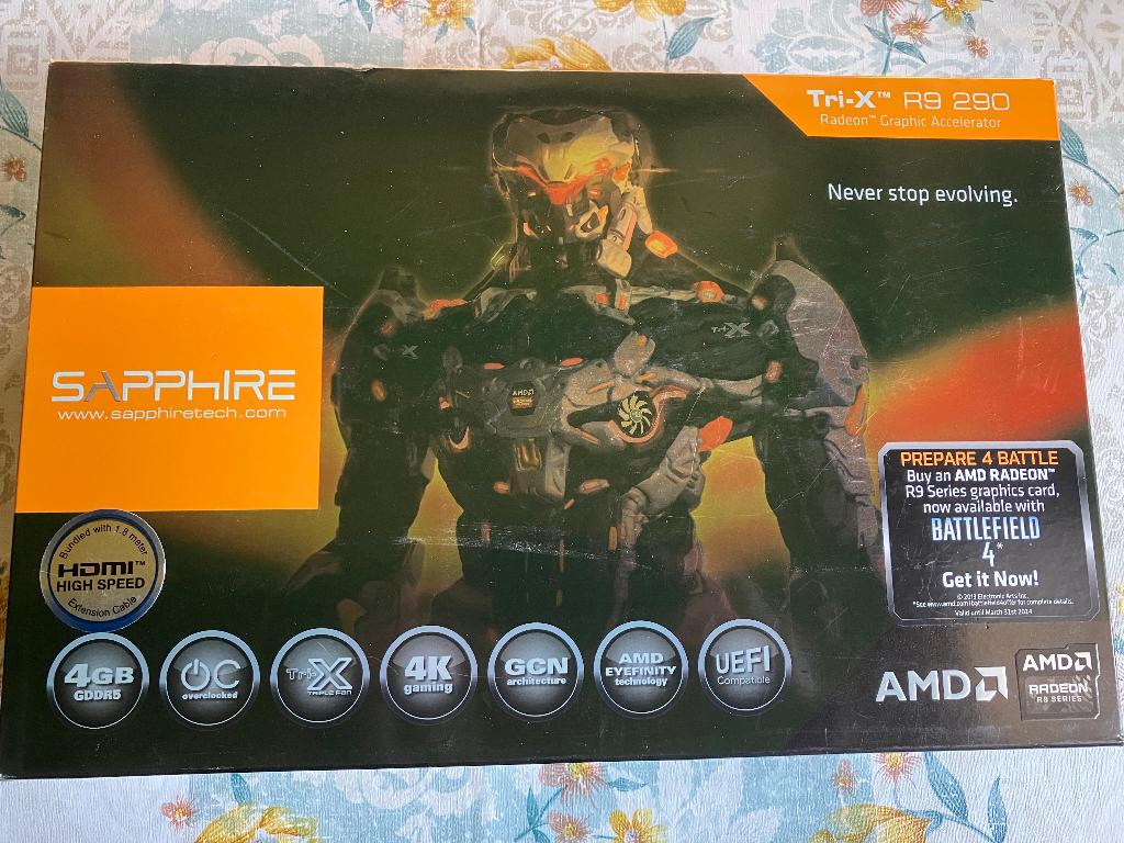 Sapphire R9 290 4GB GDDR5 OC TRI-X videokaart, Computers en Software, Videokaarten, Ophalen, PCI-Express 3, HDMI, GDDR5