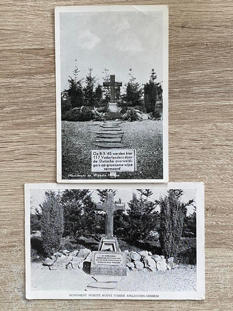 1ste en 2de monument Woeste Hoeve, Ophalen of Verzenden