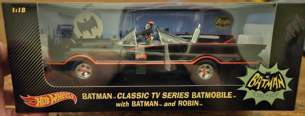 Hotwheels Batmobiel 1/18 2015, Ophalen of Verzenden, Nieuw, Hot Wheels
