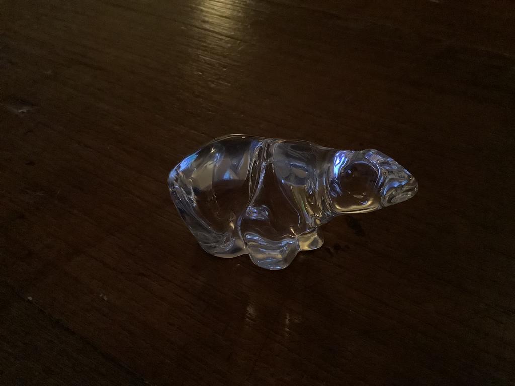 Zeer mooie glazen beer. ( geen Swarovski ), Verzamelen, Swarovski, Ophalen of Verzenden