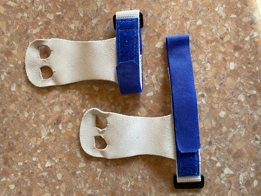 Turnleertjes, Sport en Fitness, Turnen, Ophalen, Gebruikt, Kindermaat 122 t/m 140, Blauw