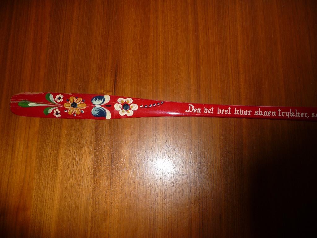 Hindelopen schoenlepel. Van hout., Ophalen of Verzenden