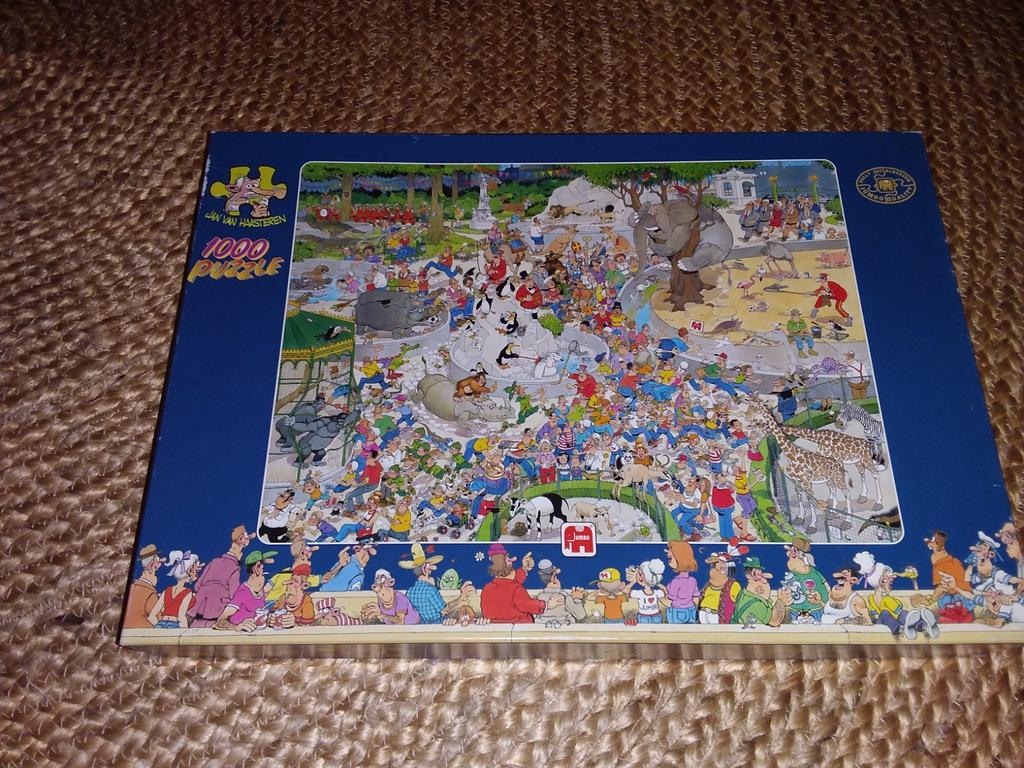 Legpuzzel Jan van Haasteren - De Dierentuin 1000 stukjes, Ophalen of Verzenden, 500 t/m 1500 stukjes, Zo goed als nieuw, Legpuzzel