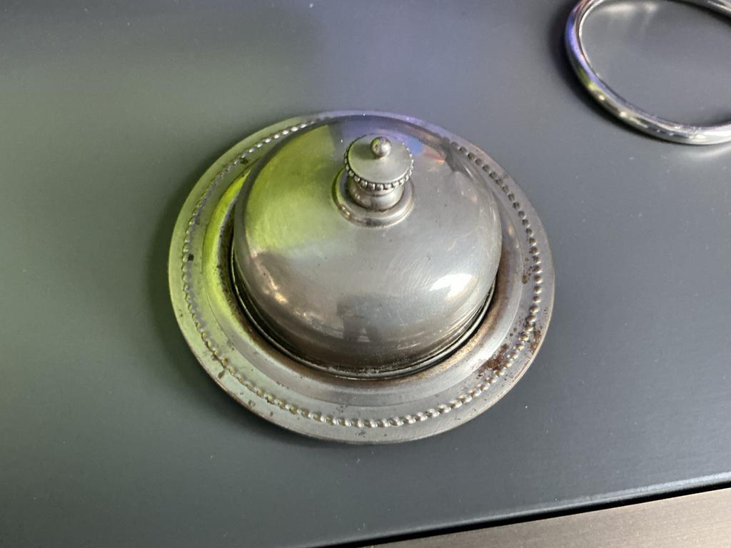 Metalen  botervloot met deksel, Ophalen of Verzenden
