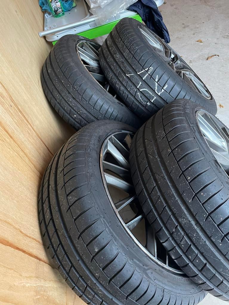 BMW 18" Velgen met Zomerbanden - 3 Serie F30, Ophalen, 18 inch, Gebruikt, Velg(en)