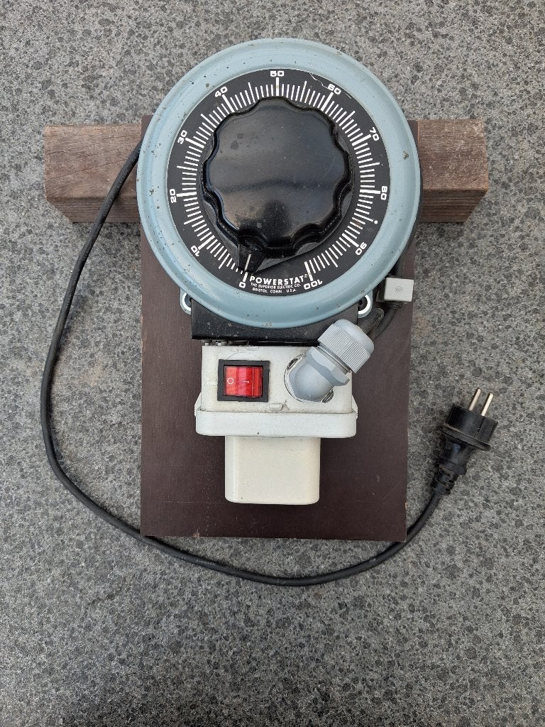 Powerstat variabele transformator., Ophalen, Gebruikt