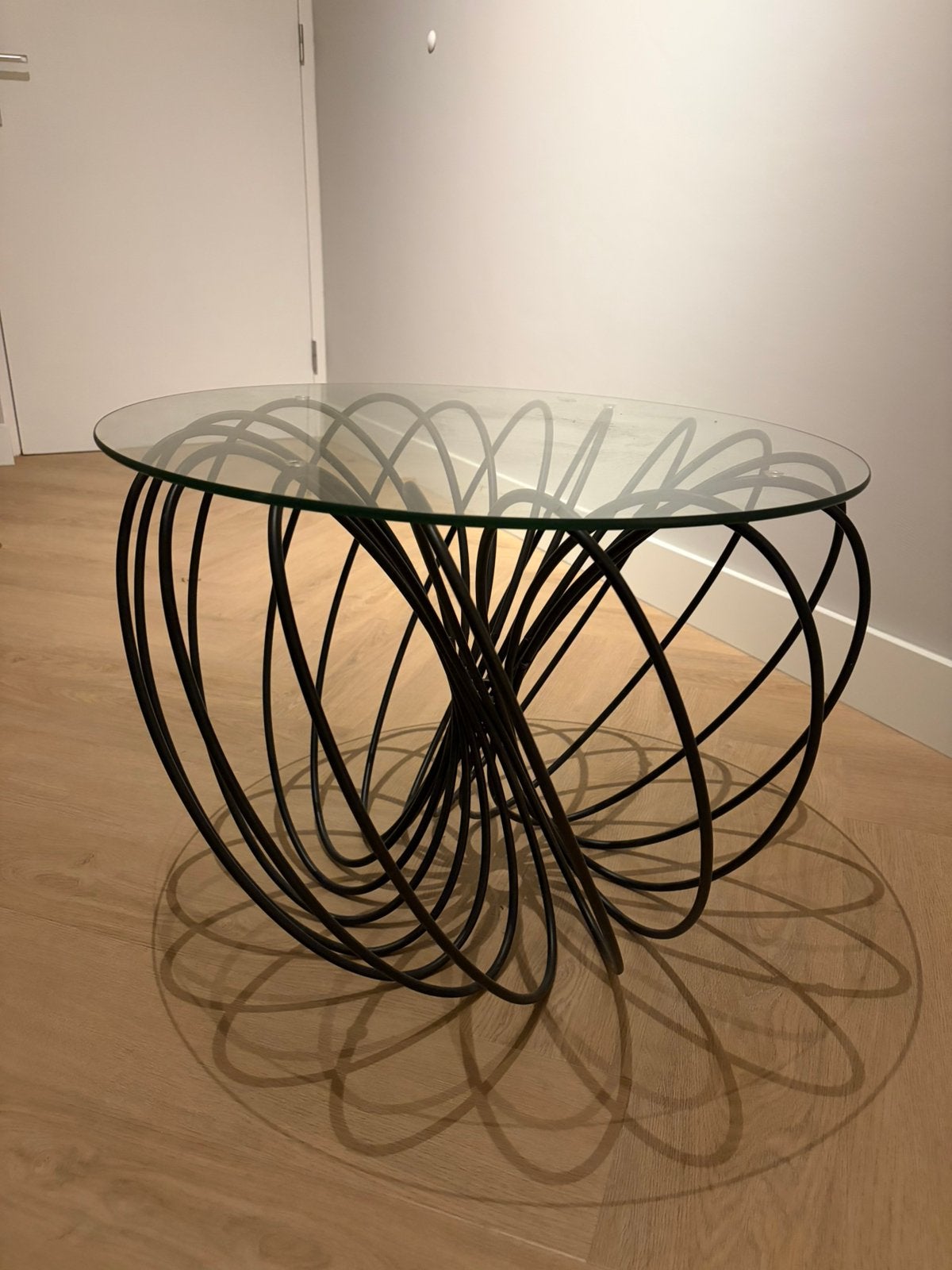 Salontafel, Ophalen, Zo goed als nieuw, Rond, Glas