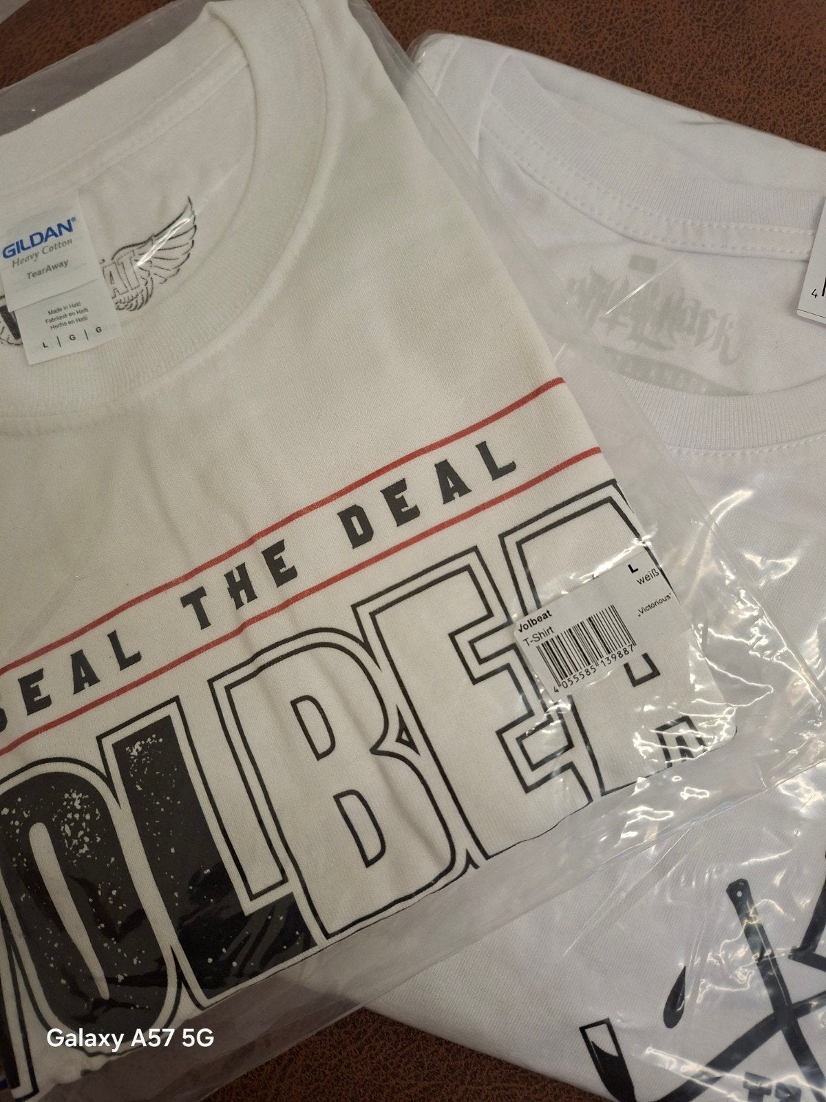 2 Nieuwe T-shirts: Volbeat & Brutal Knack- Maat L, Ophalen, Nieuw, Wit