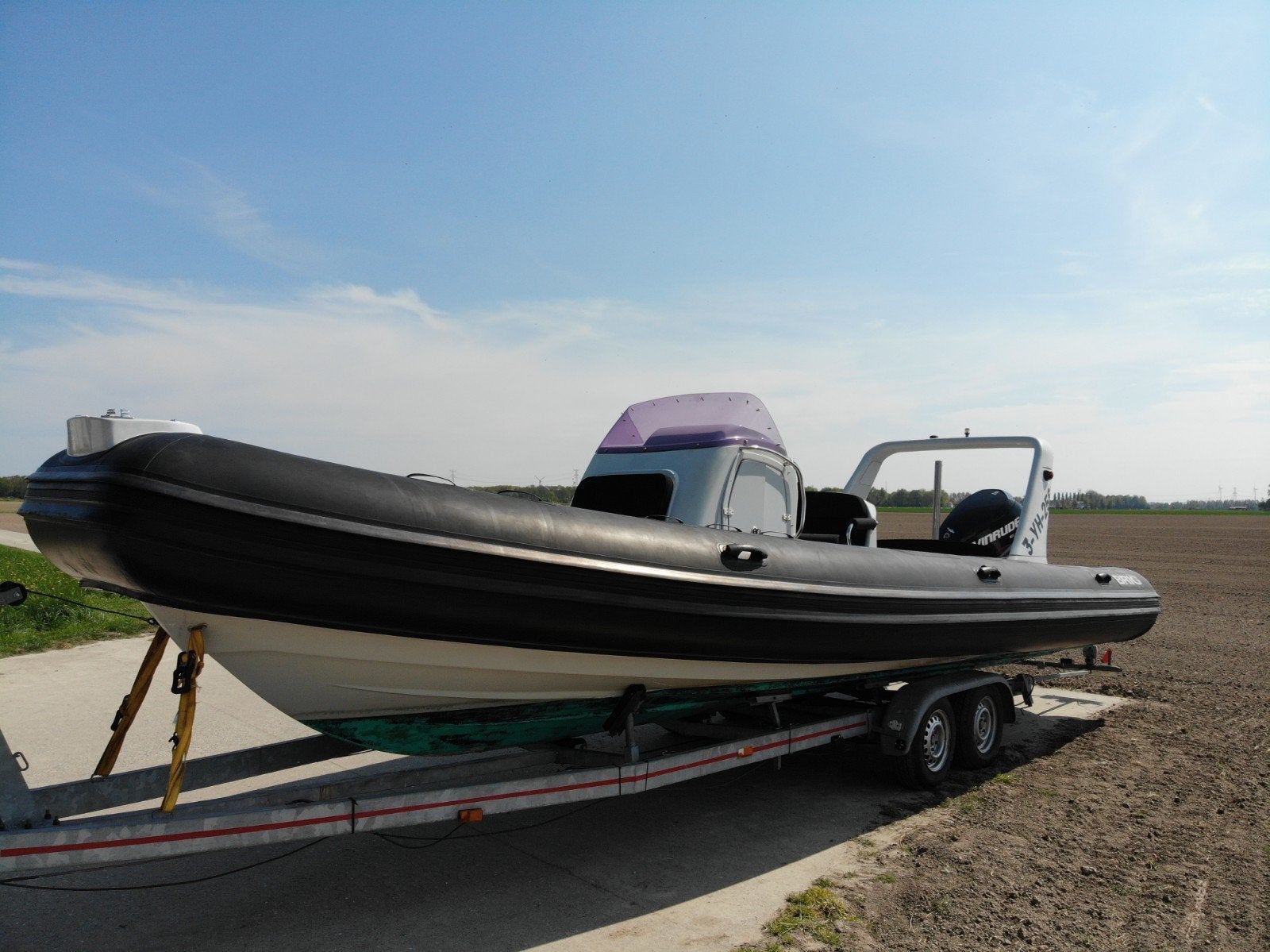 BRIG Eagle 780 RIB 250pk buitenboordmotor, Gebruikt, Brig, 8 m, 250 pk