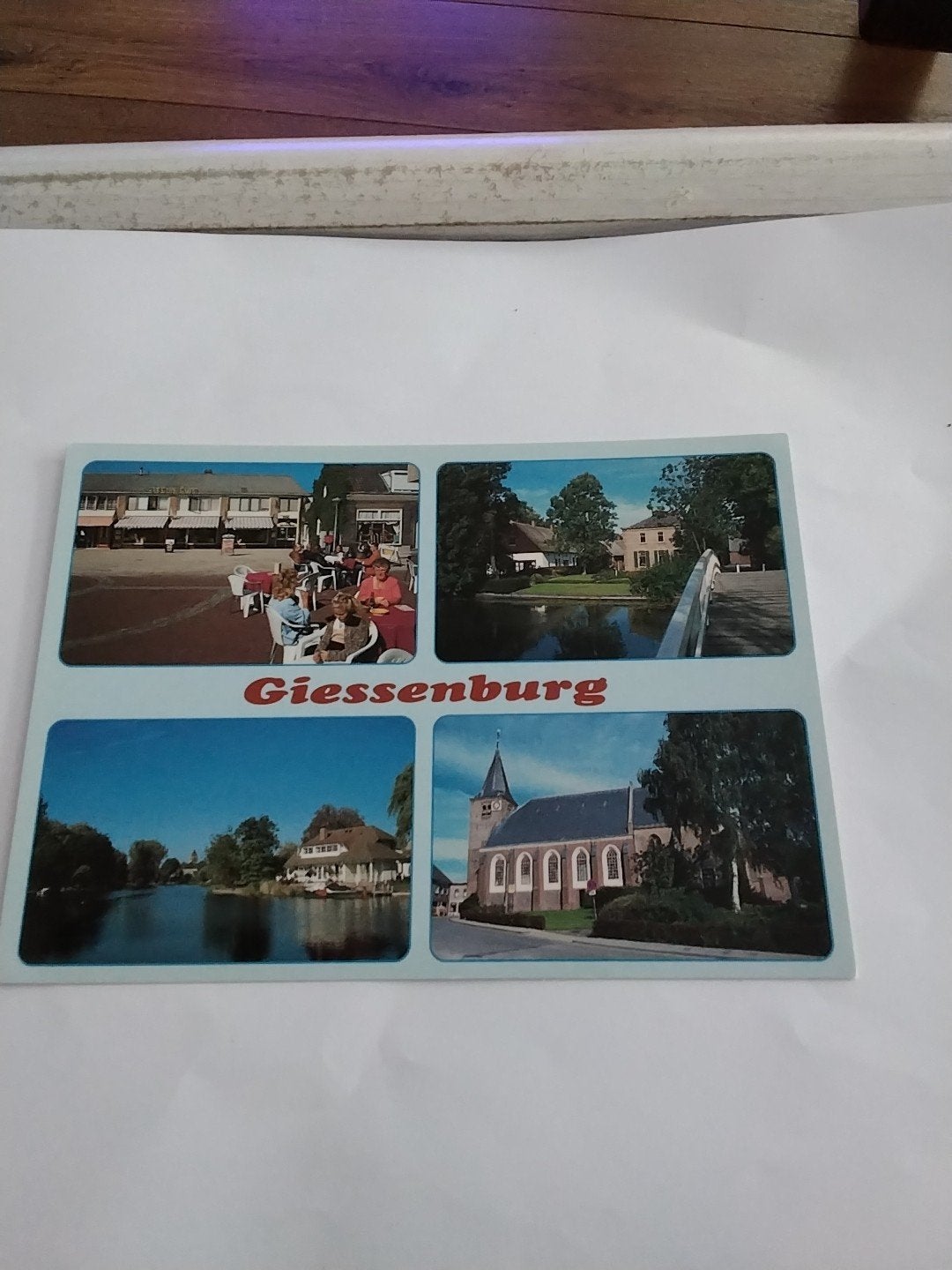 Oude ansichtkaart Giessenburg - Diverse dorpsgezichten, Verzamelen, Ophalen of Verzenden