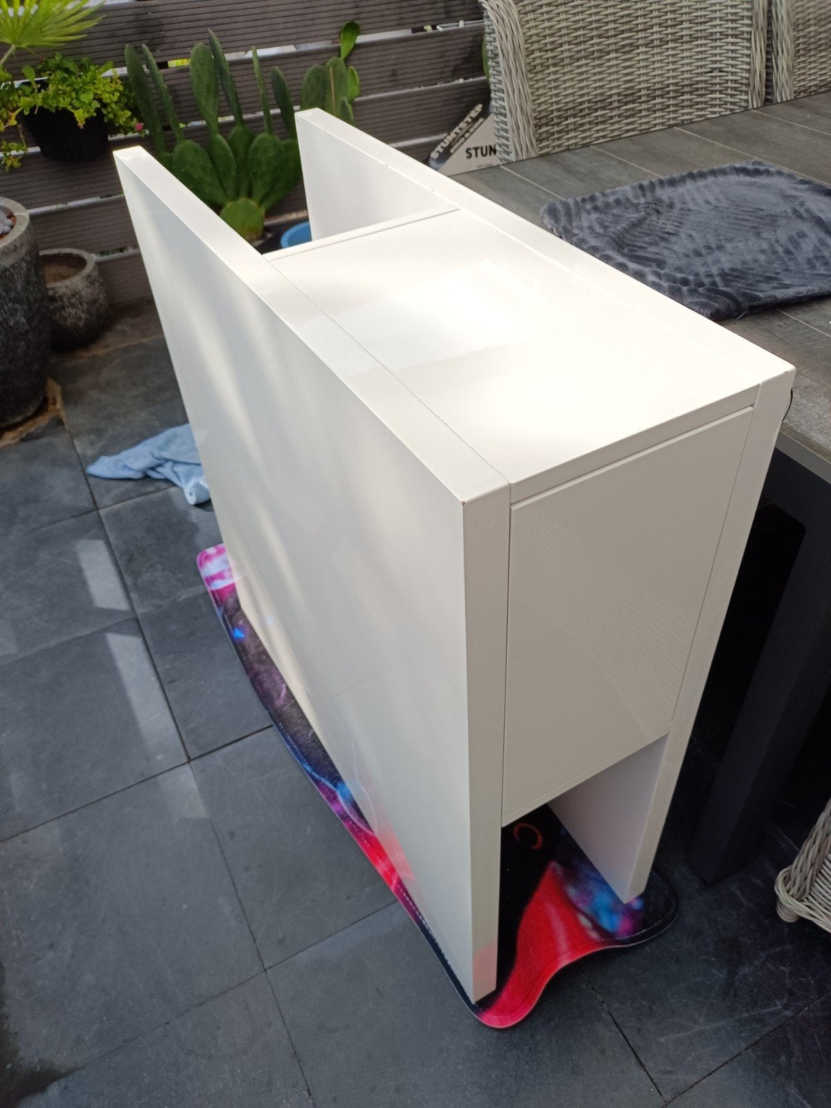 Salontafel hoogglans wit 90x90x40 cm, Huis en Inrichting, Ophalen