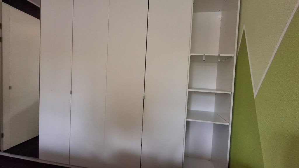 Complete IKEA PAX kledingkast – 325 cm breed, Gebruikt, Overige materialen, 200 cm of meer, 200 cm of meer