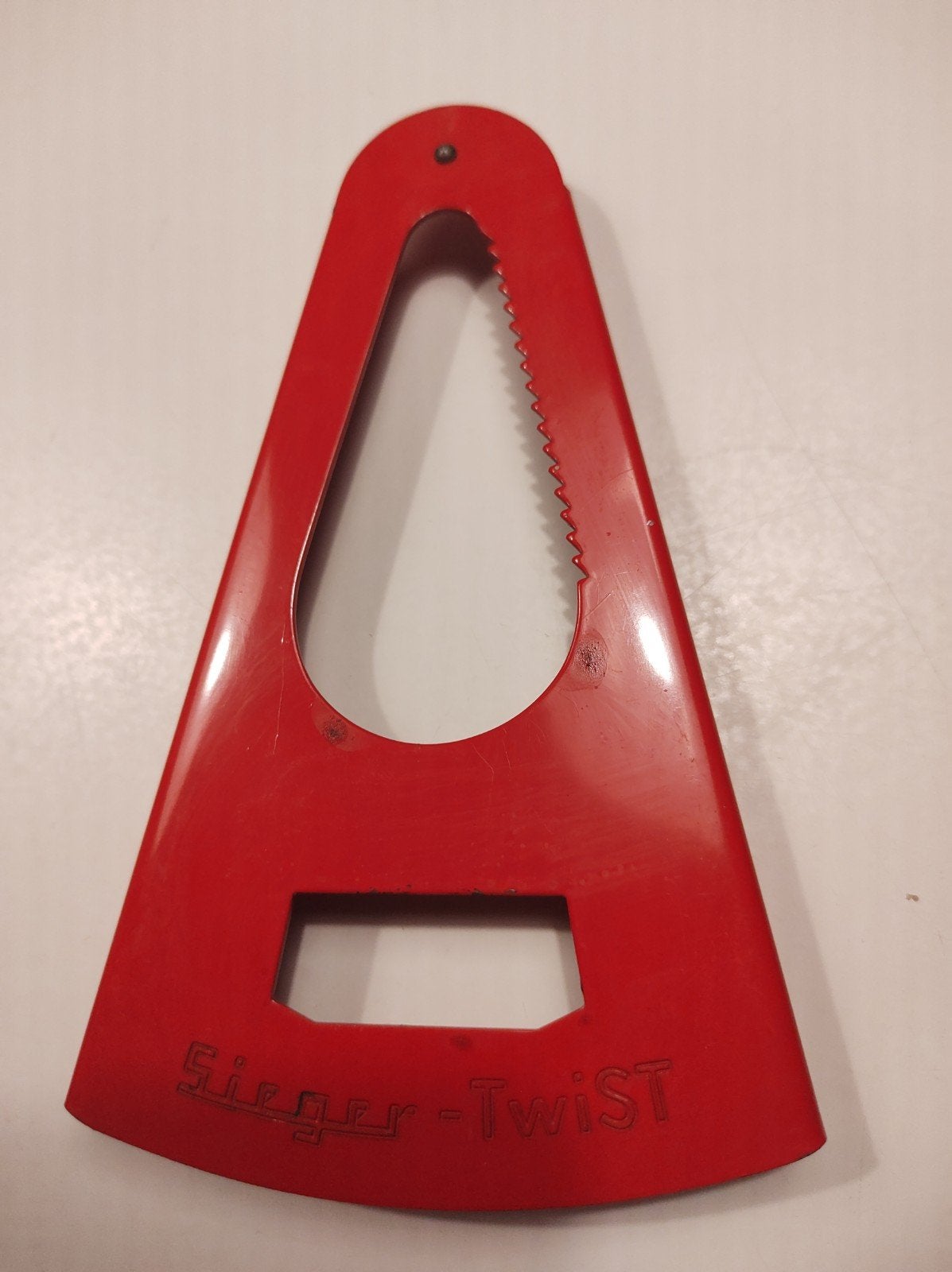 Sieger-Twist potopener en flessenopener, Ophalen of Verzenden, Metaal, Rood, Overige merken