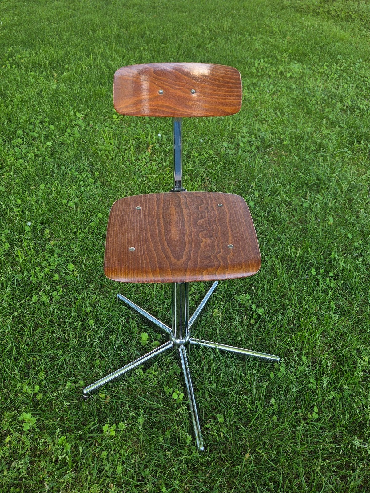Vintage Ahrend de Cirkel Architectenstoel - Friso Kramer, Ophalen, Gebruikt, Bruin, Bureaustoel