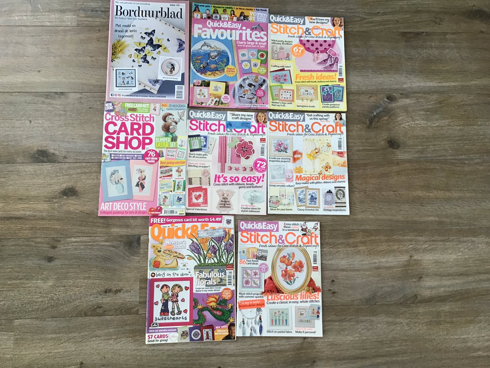 Borduurboeken 8 stuks ., Hobby en Vrije tijd, Ophalen, Handborduren