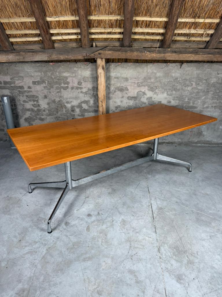 2 Vitra Eames Segmented 210 cm eettafel vergadertafel bureau, Vitra, 200 cm of meer, Zo goed als nieuw, Vijf personen of meer