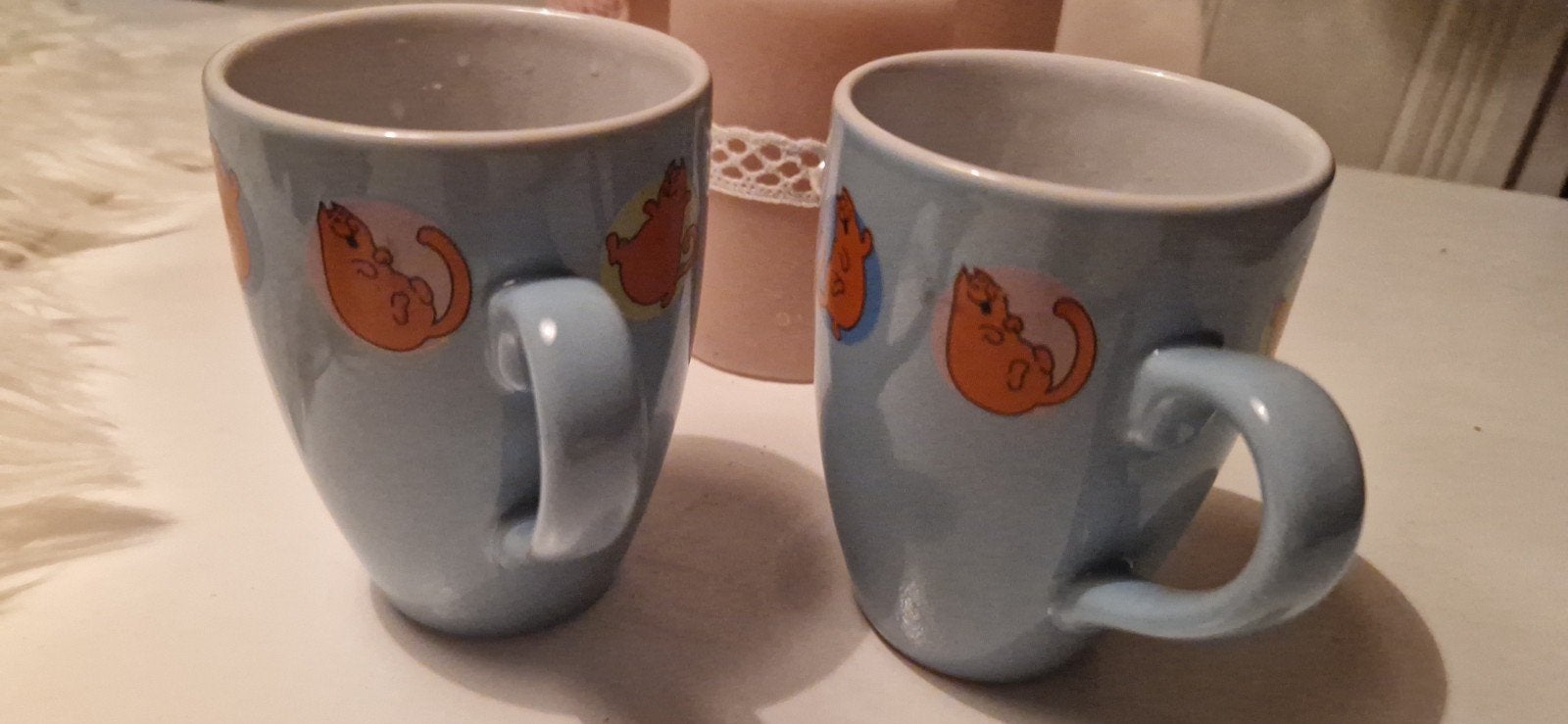 2 bekers rode kater, Verzamelen, Ophalen of Verzenden, Zo goed als nieuw