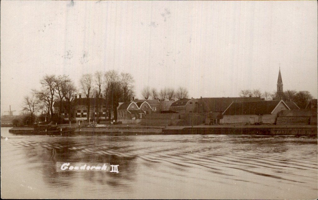 Gouderak III - Fotokaart, Verzamelen, Ophalen of Verzenden, Voor 1920, Gelopen, Zuid-Holland