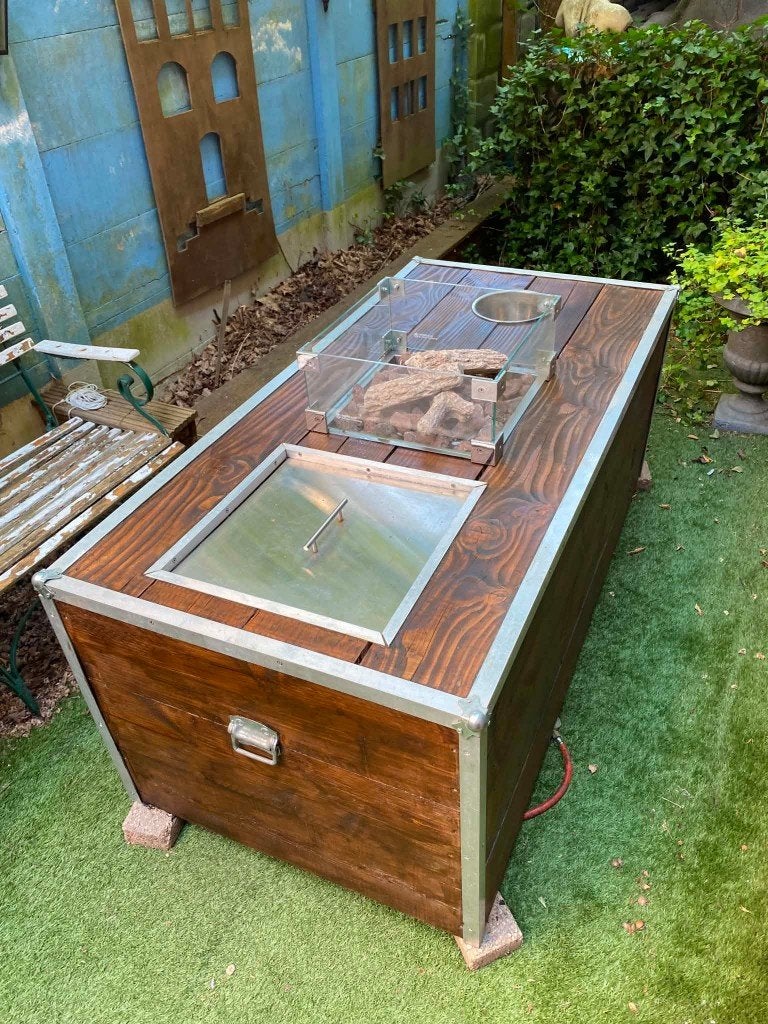 Vuurtafel, Tuin en Terras, Ophalen, Gebruikt
