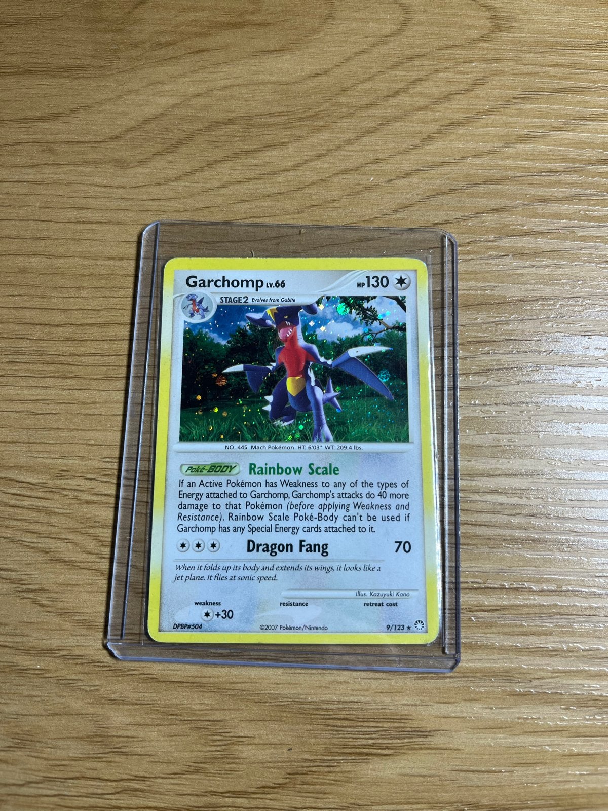 Garchomp Lv.66 Pokémon kaart, Verzenden, Zo goed als nieuw, Losse kaart