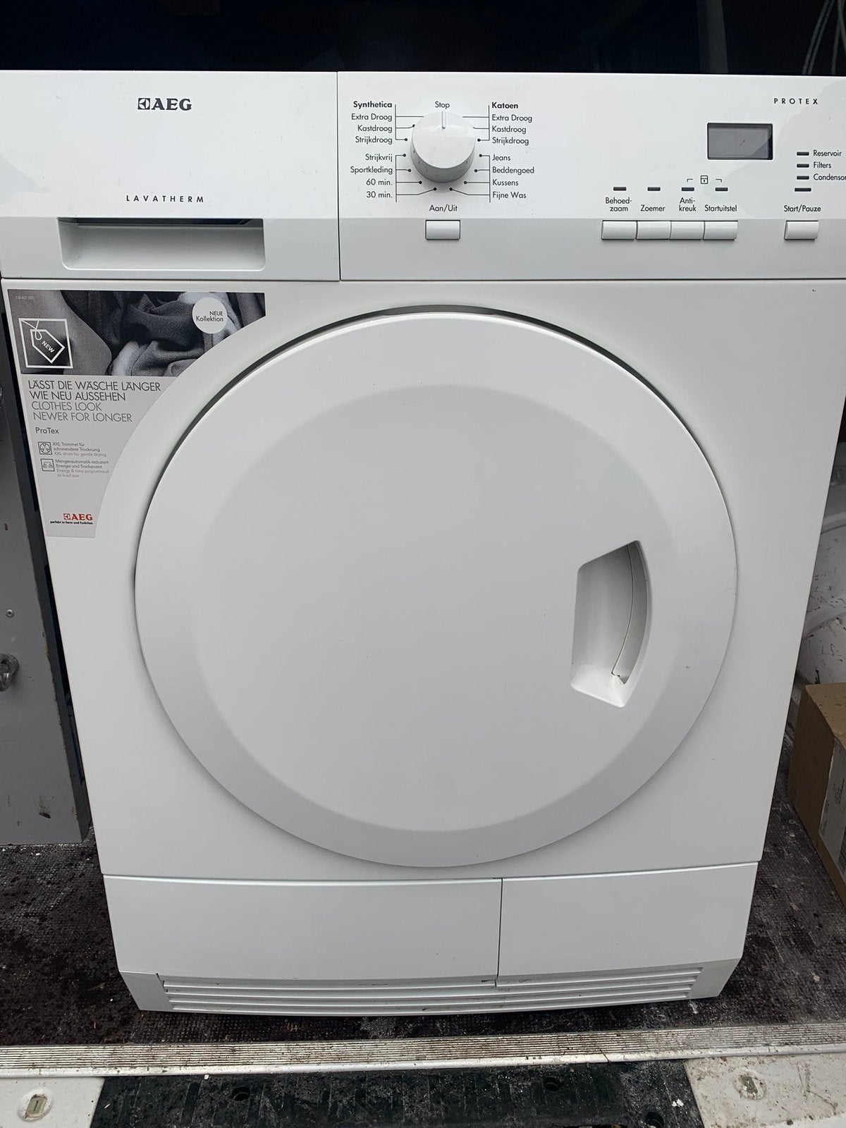 AEG condensdroger 7 kilo T65270, Witgoed en Apparatuur, Wasdrogers, Ophalen, 6 tot 8 kg, Arg electrolux, Voorlader
