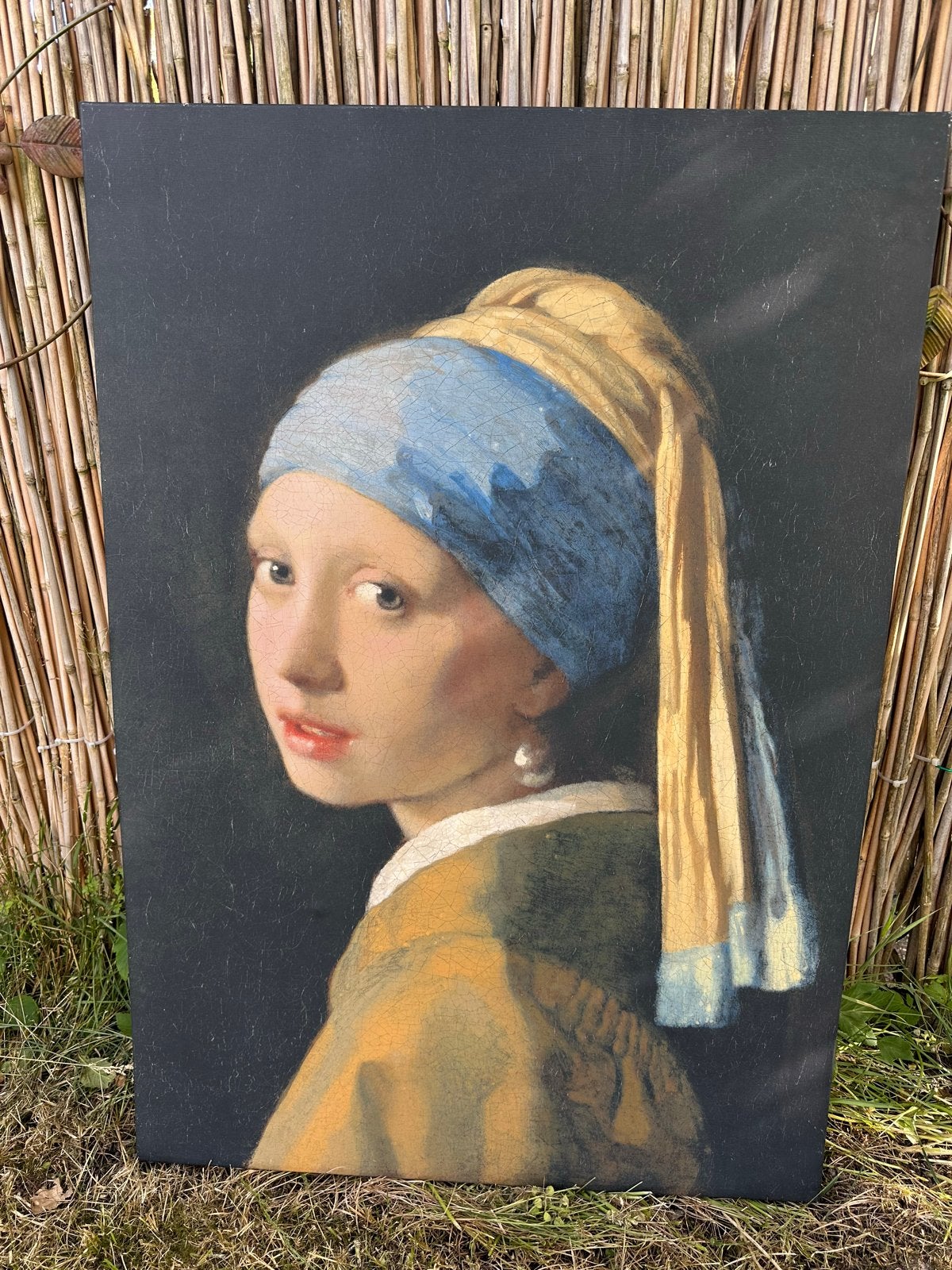 Schilderij 'Meisje met de parel' op canvas, Ophalen