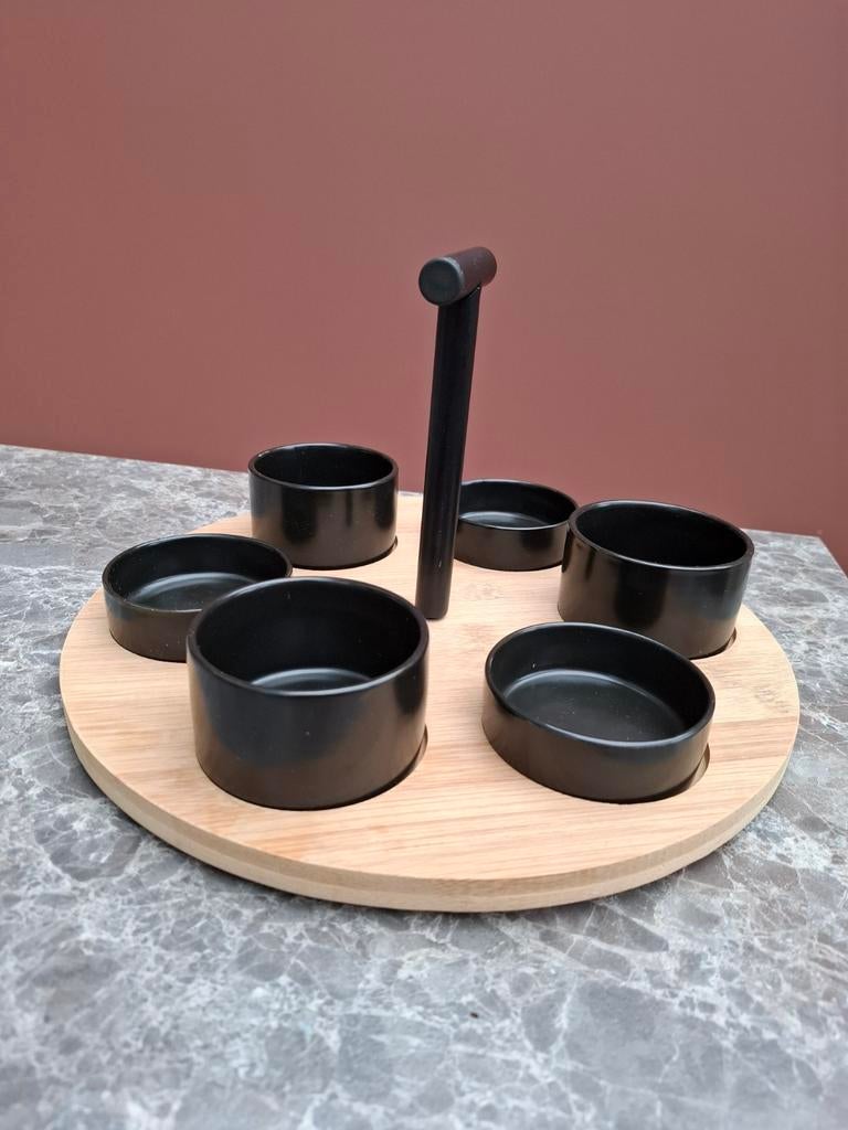 Hapjes en sauzen tray, Huis en Inrichting, Ophalen, Aardewerk, Overige stijlen, Schaal of Schalen