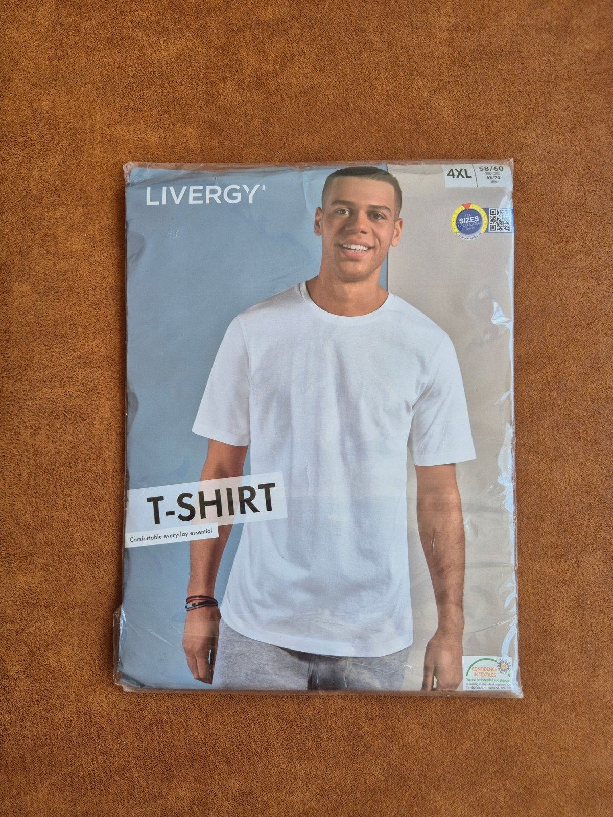 Nieuw LIVERGY T-shirt 4XL (58/60) - Wit, 100% Katoen, Kleding | Heren, T-shirts, Ophalen of Verzenden, Nieuw, Overige maten, Wit