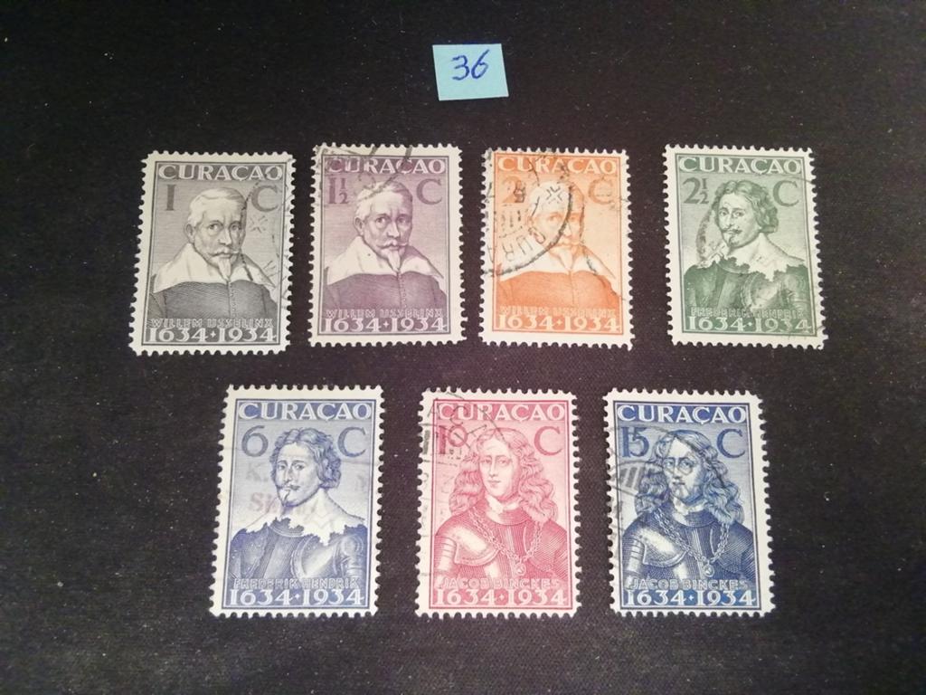 CURAÇAO 300 JAAR GEZAG DIVERSE POSTZEGELS GESTEMPELD, Postzegels en Munten, Postzegels | Nederlandse Antillen en Aruba, Ophalen of Verzenden