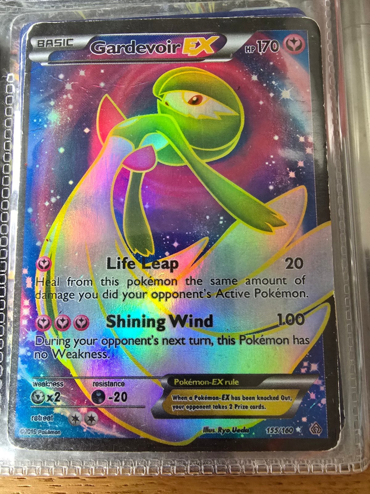 Gardevoir EX (155 Full Art), Ophalen of Verzenden, Zo goed als nieuw, Losse kaart