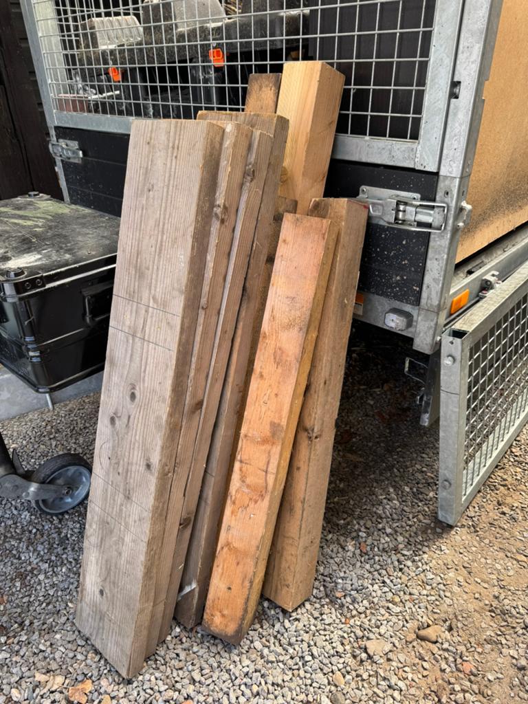 Hout, Tuin en Terras, Ophalen, Zo goed als nieuw, Minder dan 180 cm, Planken