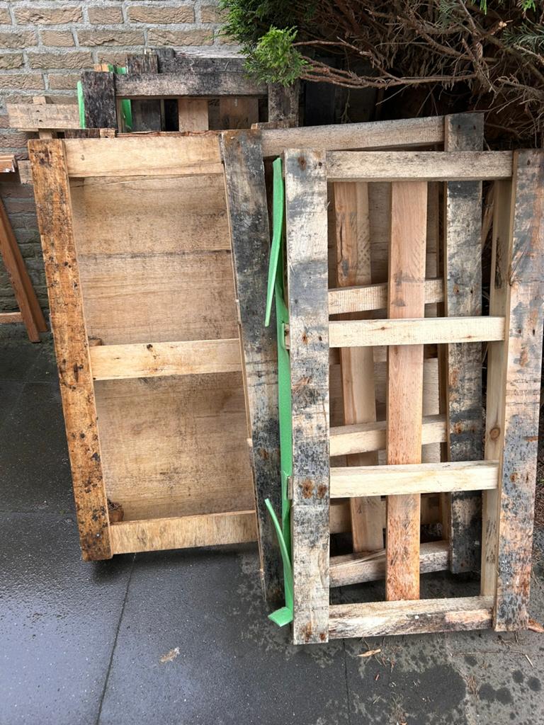 Pallets, verschillende soorten, Doe-het-zelf en Verbouw, Ophalen, Gebruikt, Pallet, Minder dan 200 cm
