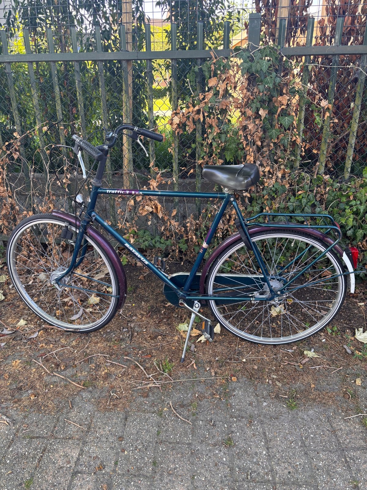Batavus Traffic fiets - Gebruikt, Fietsen en Brommers, Velgrem, Versnellingen, Batavus, Ophalen of Verzenden