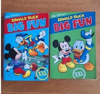 2x Donald duck big fun, Boeken, Meerdere stripboeken, Ophalen of Verzenden, Zo goed als nieuw, Walt Disney